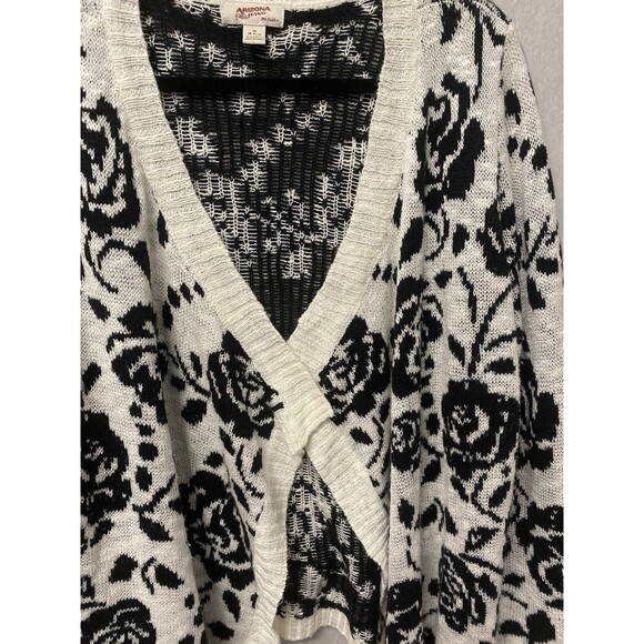 Arizona Jean Co Black/White Sweater Size 1X - Picture 2 of 5